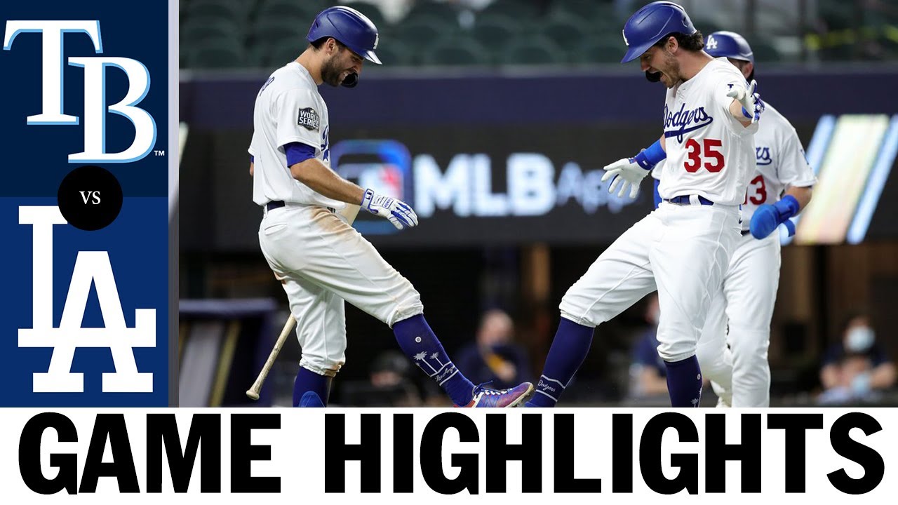 Los Angeles Dodgers vs Tampa Bay Rays World Series Game 2 Highlights